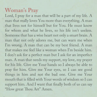 Woman's Pray